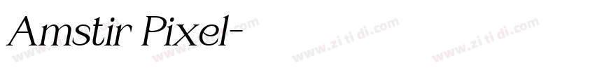 Amstir Pixel字体转换